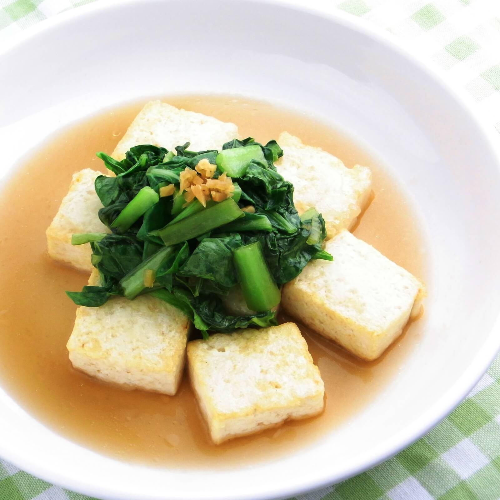 こまつ菜と豆腐のうま煮 こまつ菜と豆腐のうま煮