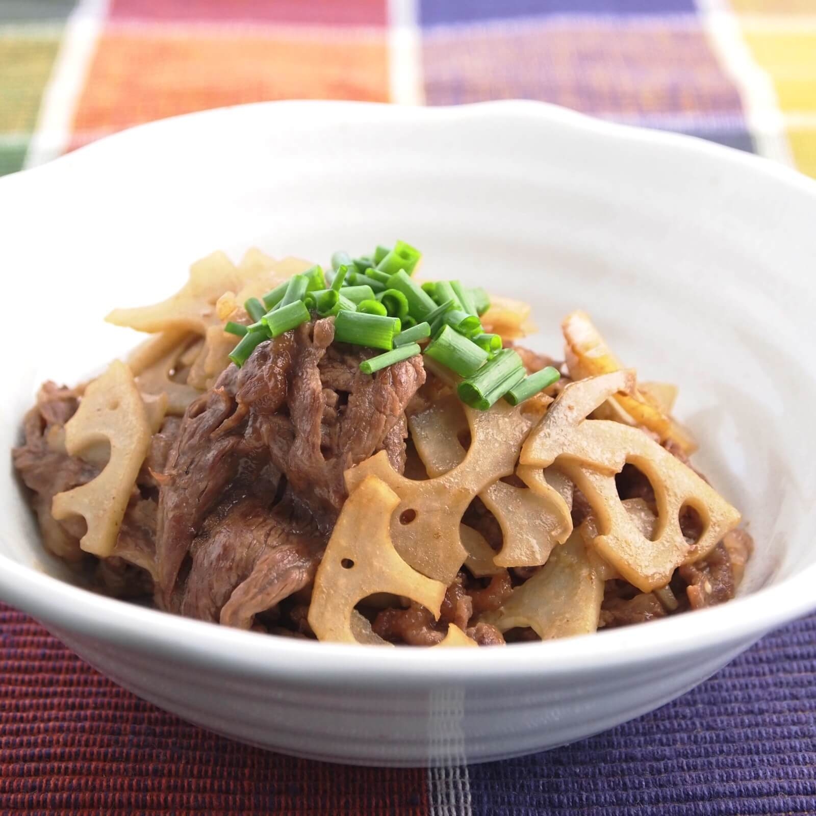 れんこんと牛肉の炒め煮 れんこんと牛肉の炒め煮