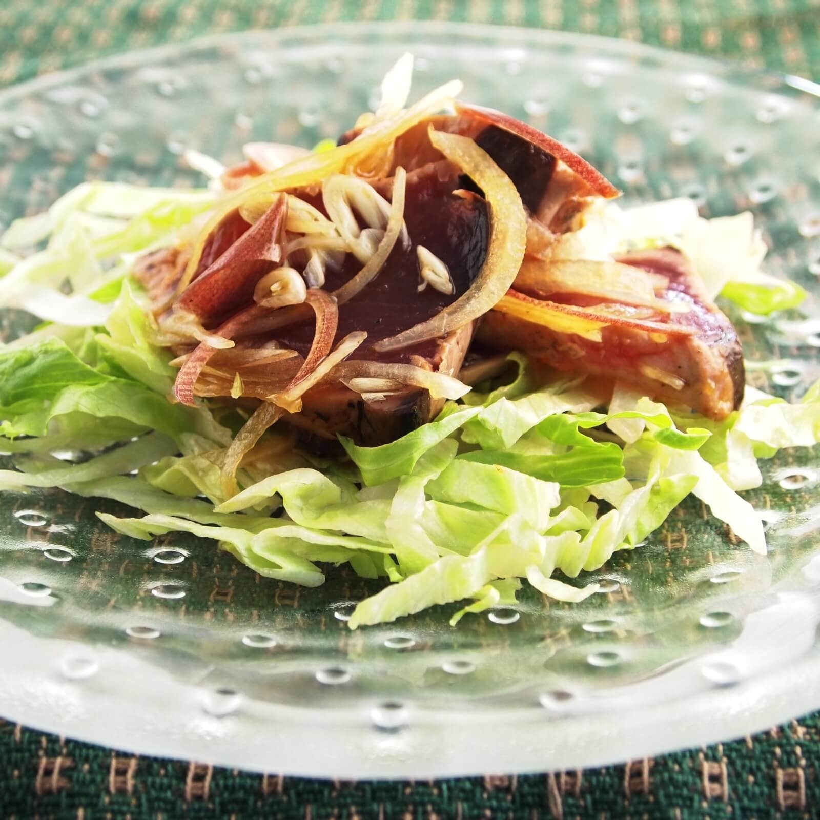 カツオのにんにく和えサラダ カツオのにんにく和えサラダ