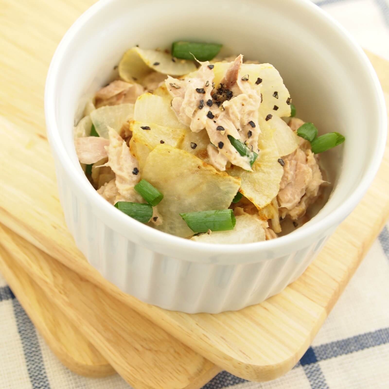 炒めだいこんとツナのサラダ 炒めだいこんとツナのサラダ