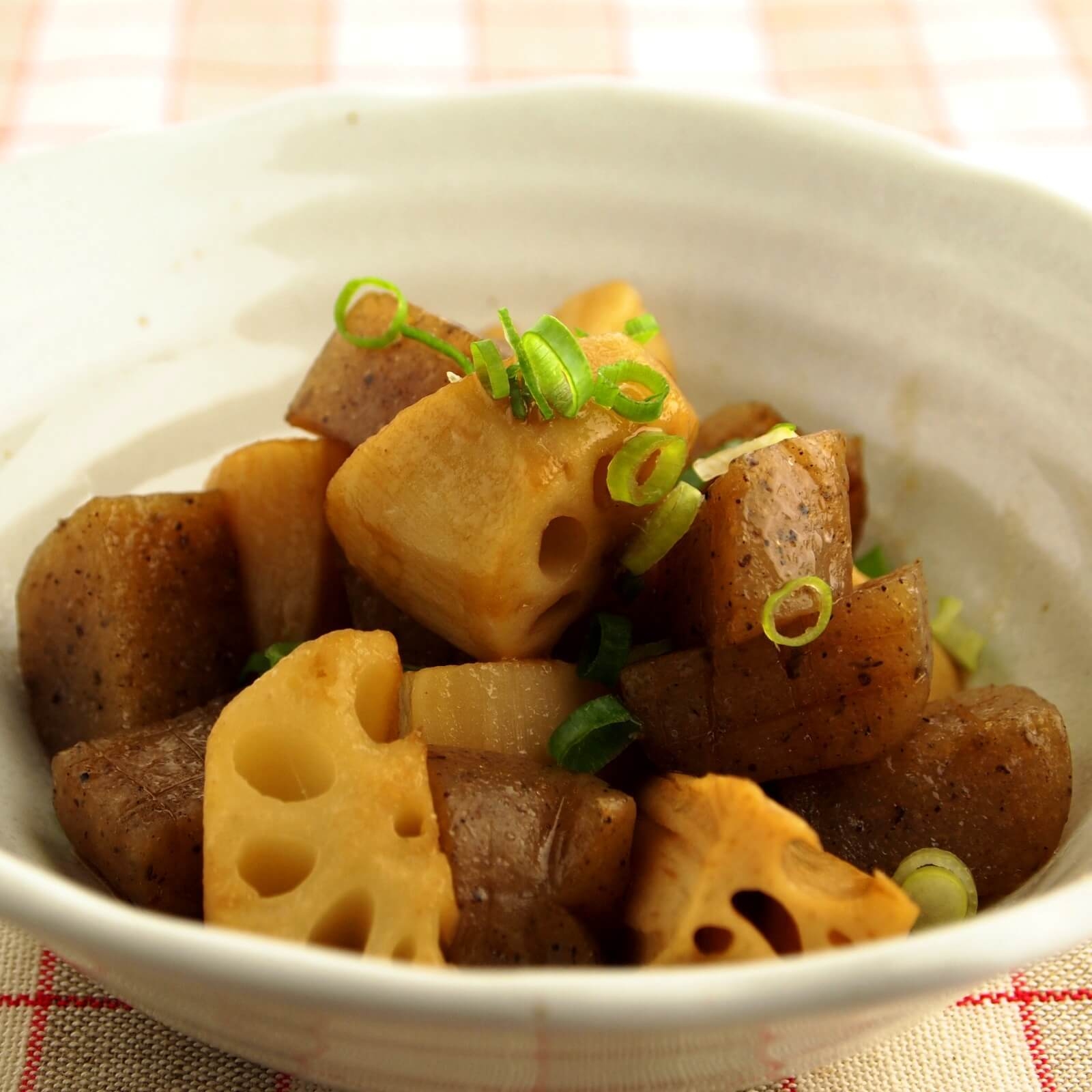 れんこんとこんにゃくのヘルシー炒め煮 れんこんとこんにゃくのヘルシー炒め煮