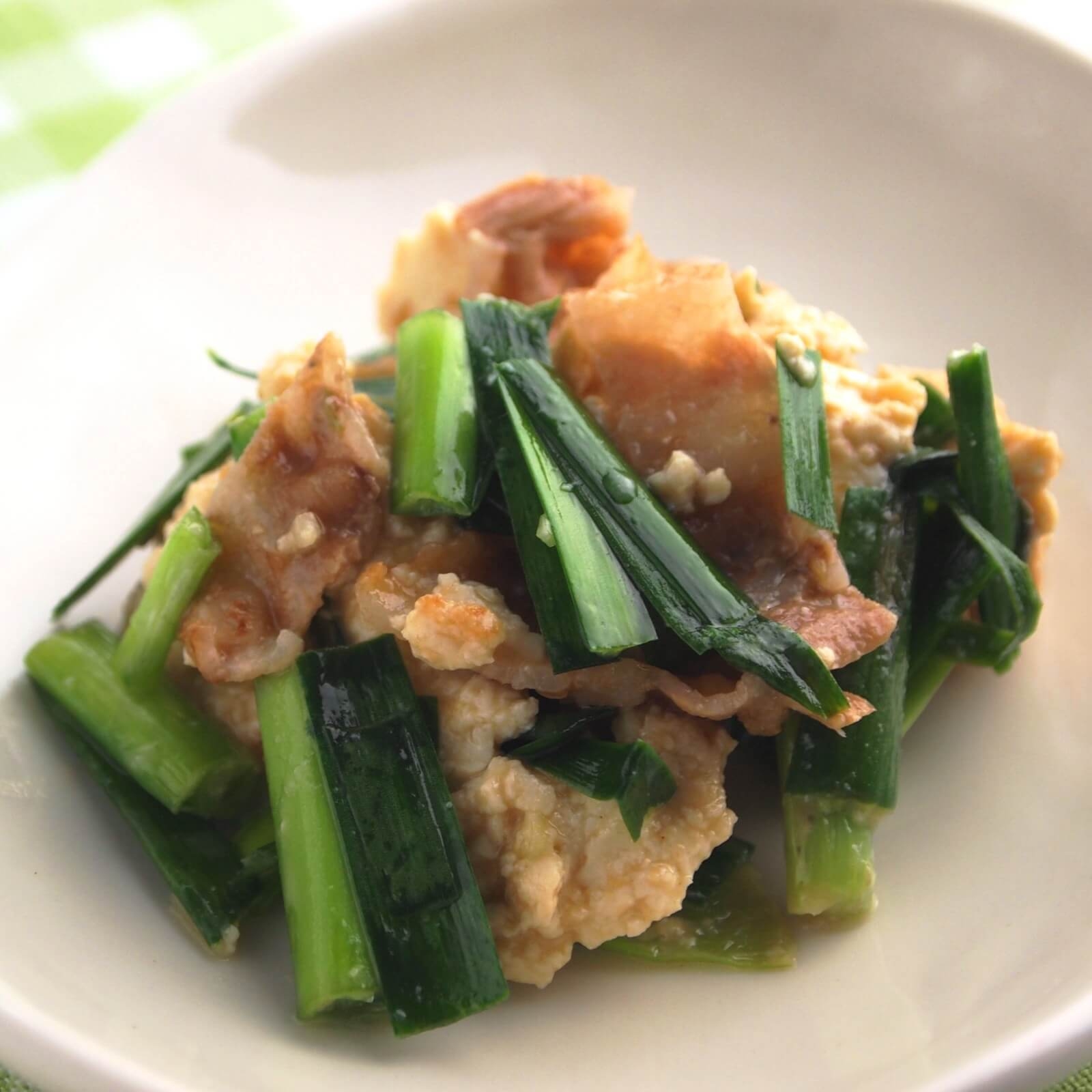 にらチャンプルー にらチャンプルー