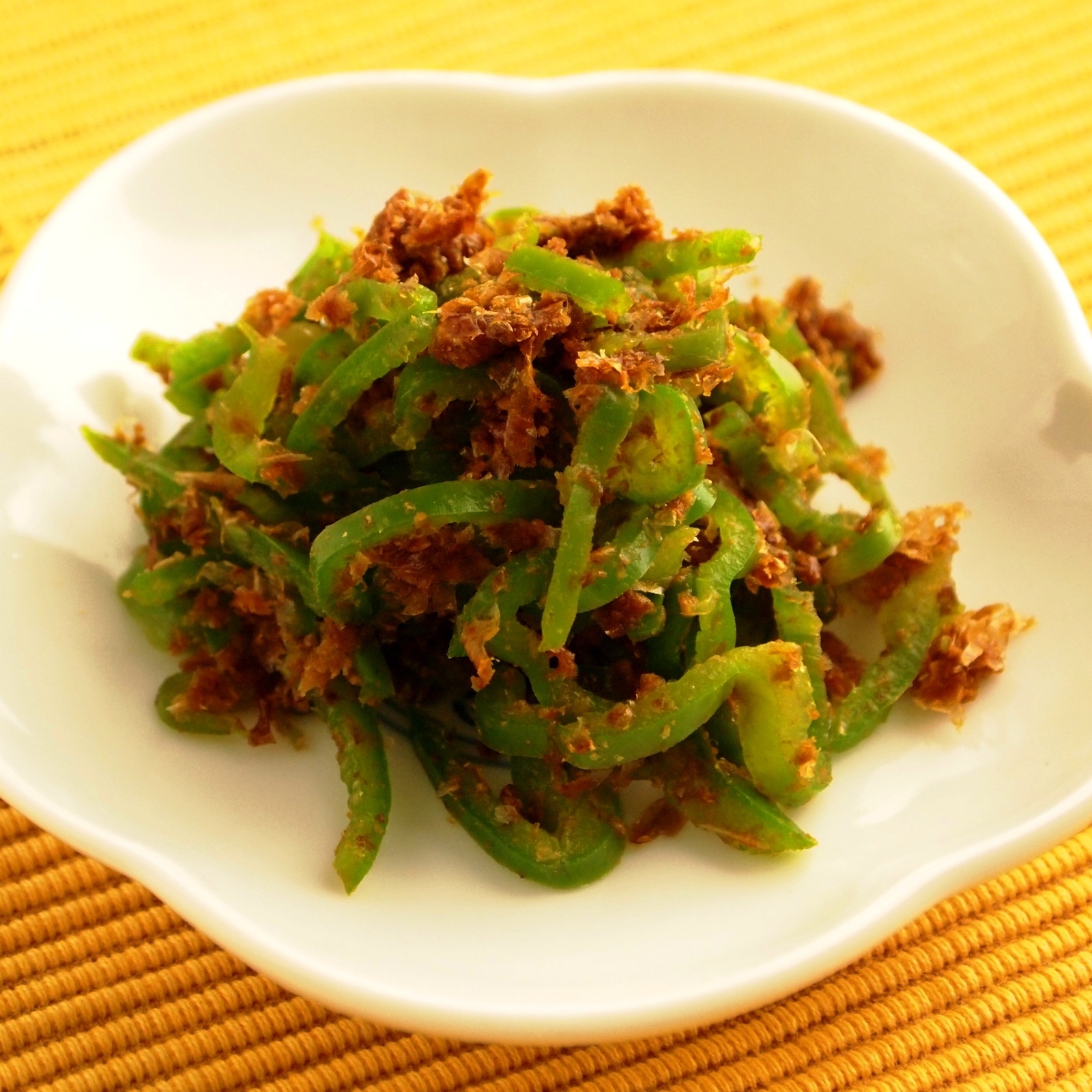 ピーマンのおかか和え ピーマンのおかか和え