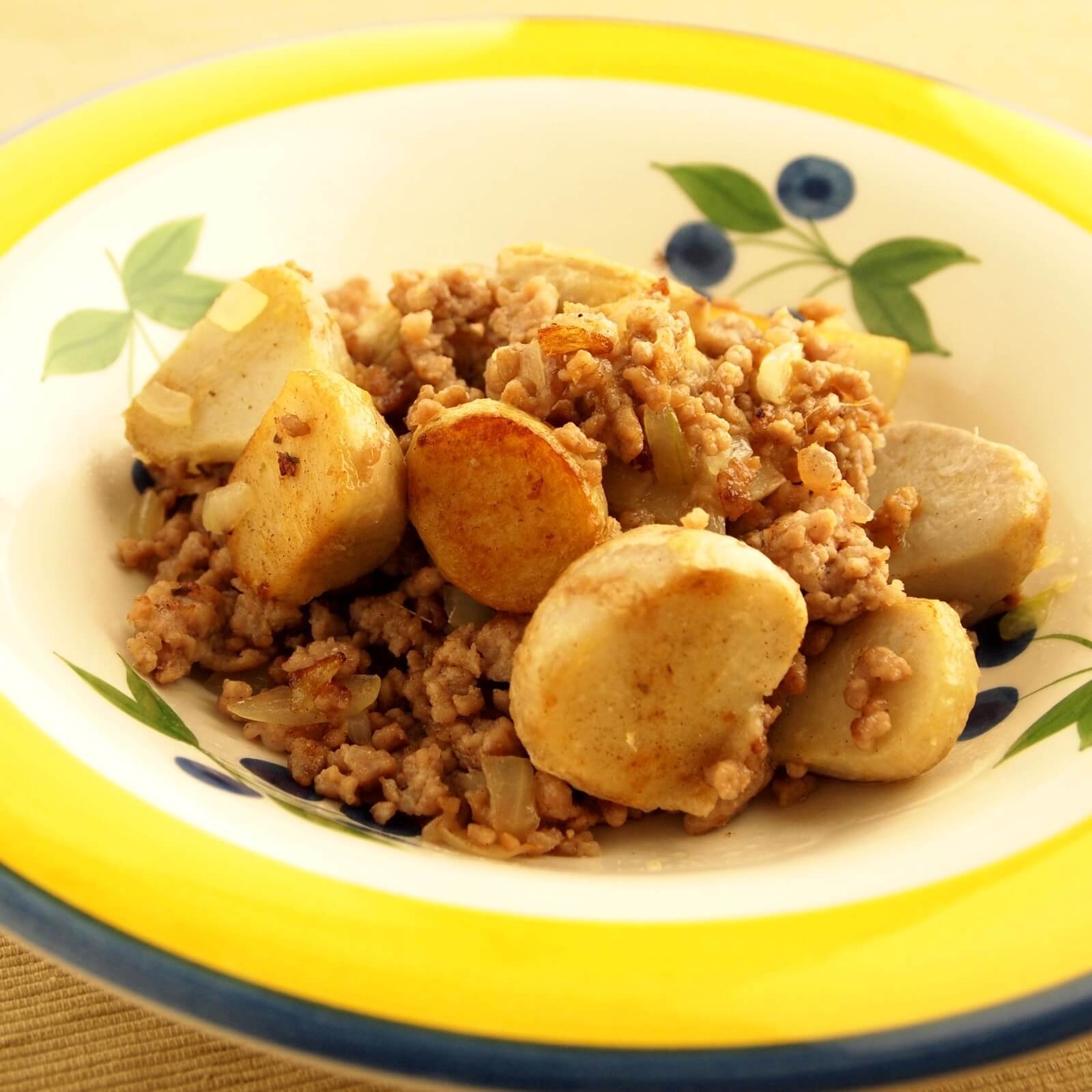 さといものひき肉塩炒め さといものひき肉塩炒め