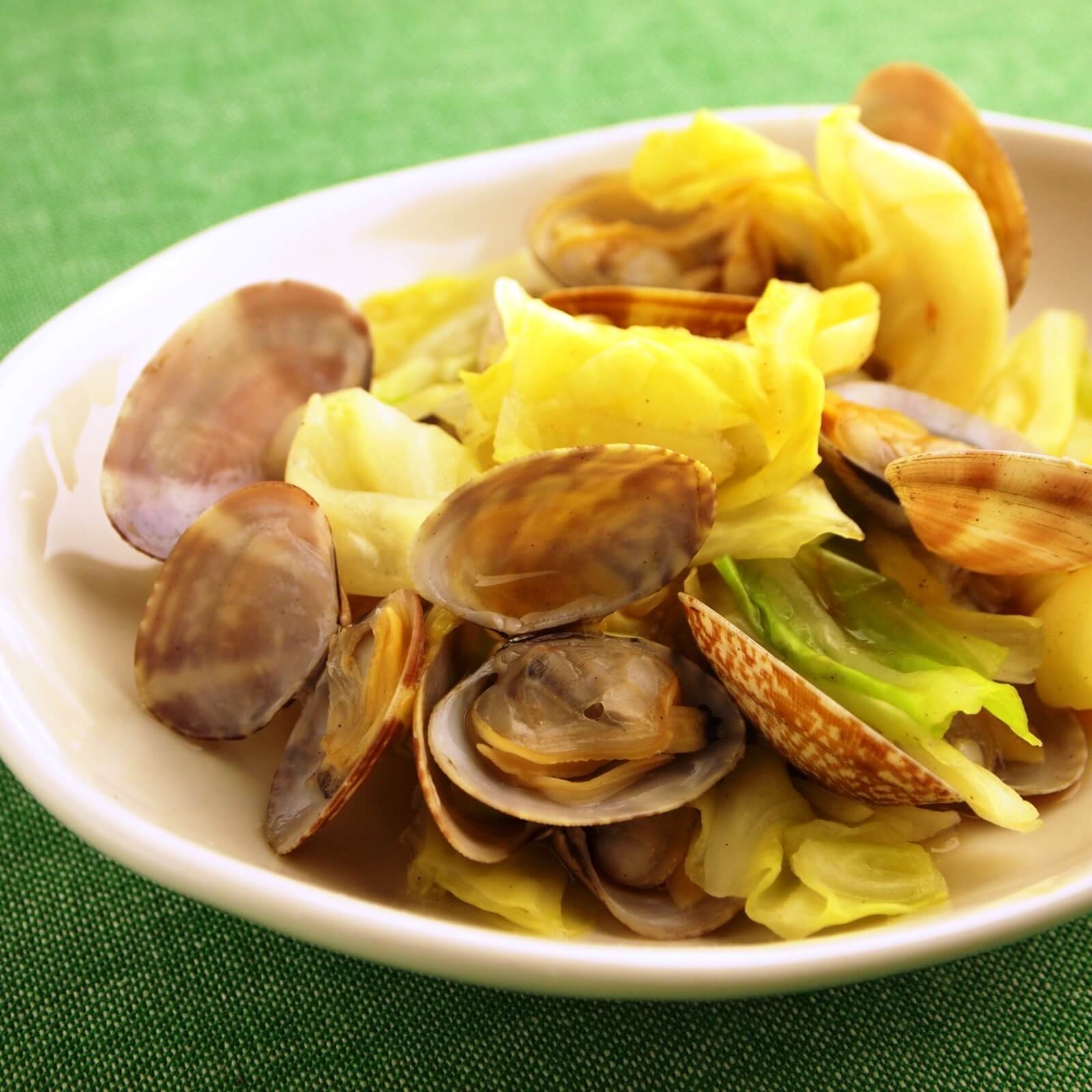 キャベツとあさりの酒蒸し キャベツとあさりの酒蒸し