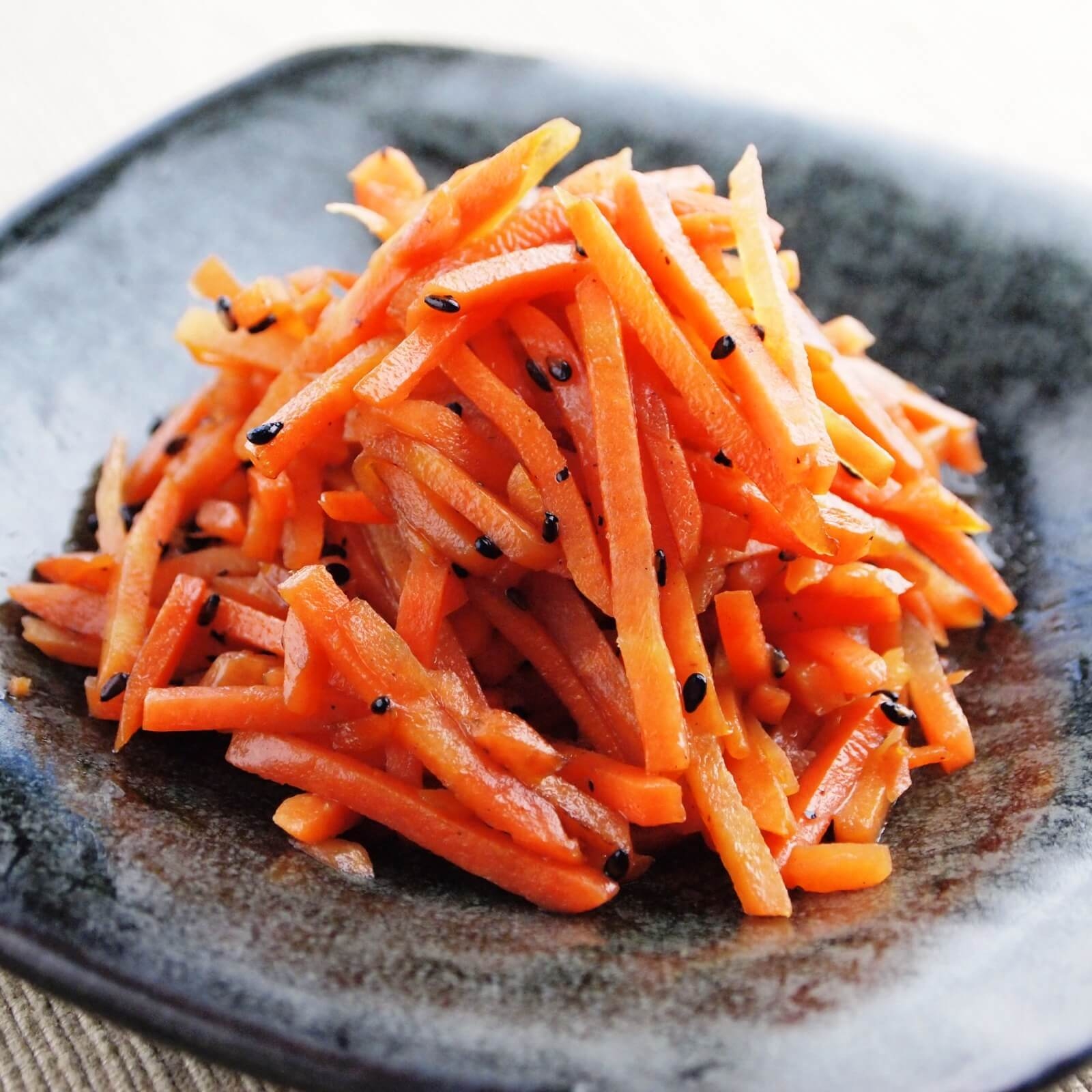 にんじんのごましょうゆ炒め にんじんのごましょうゆ炒め