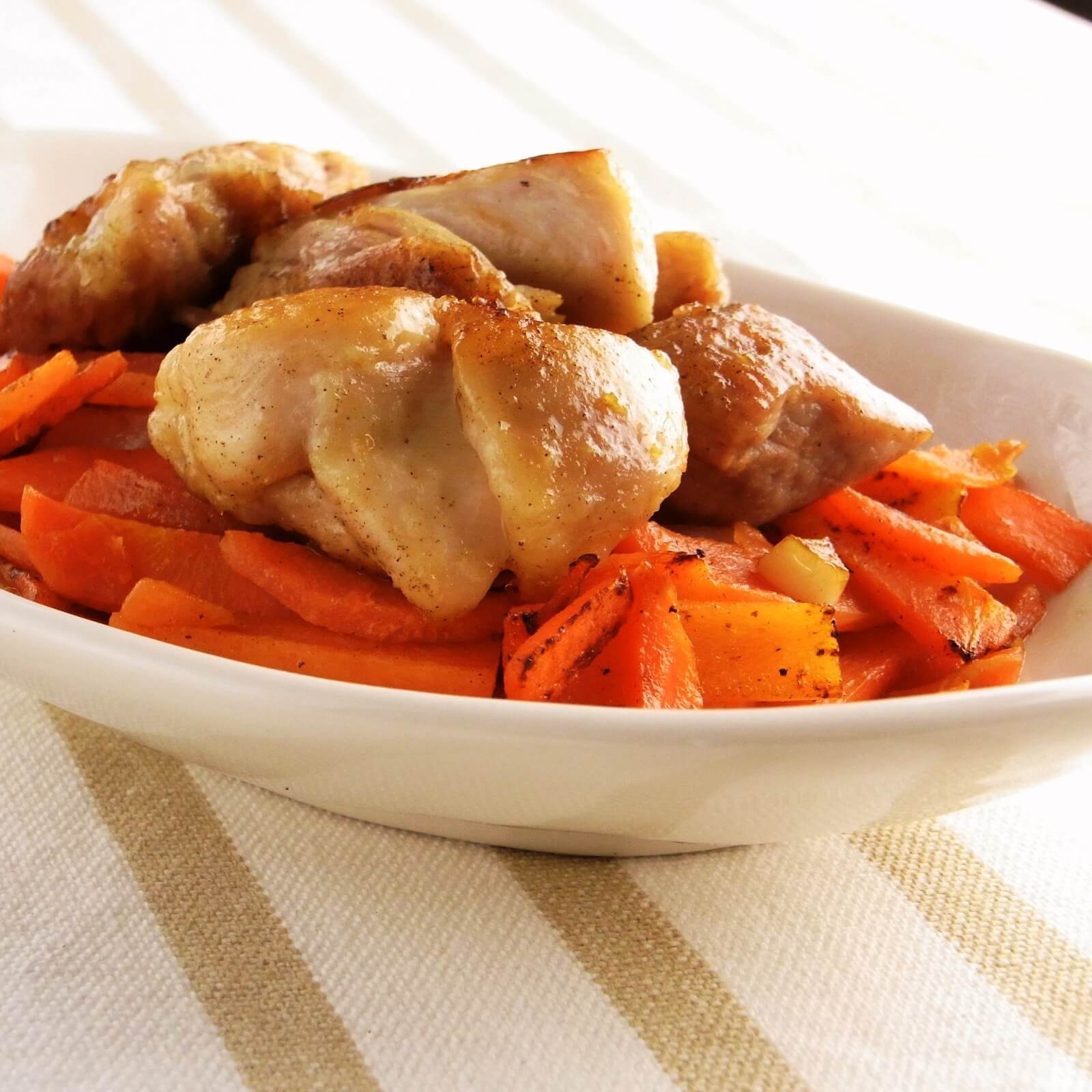 にんじんと鶏肉のロースト風 にんじんと鶏肉のロースト風