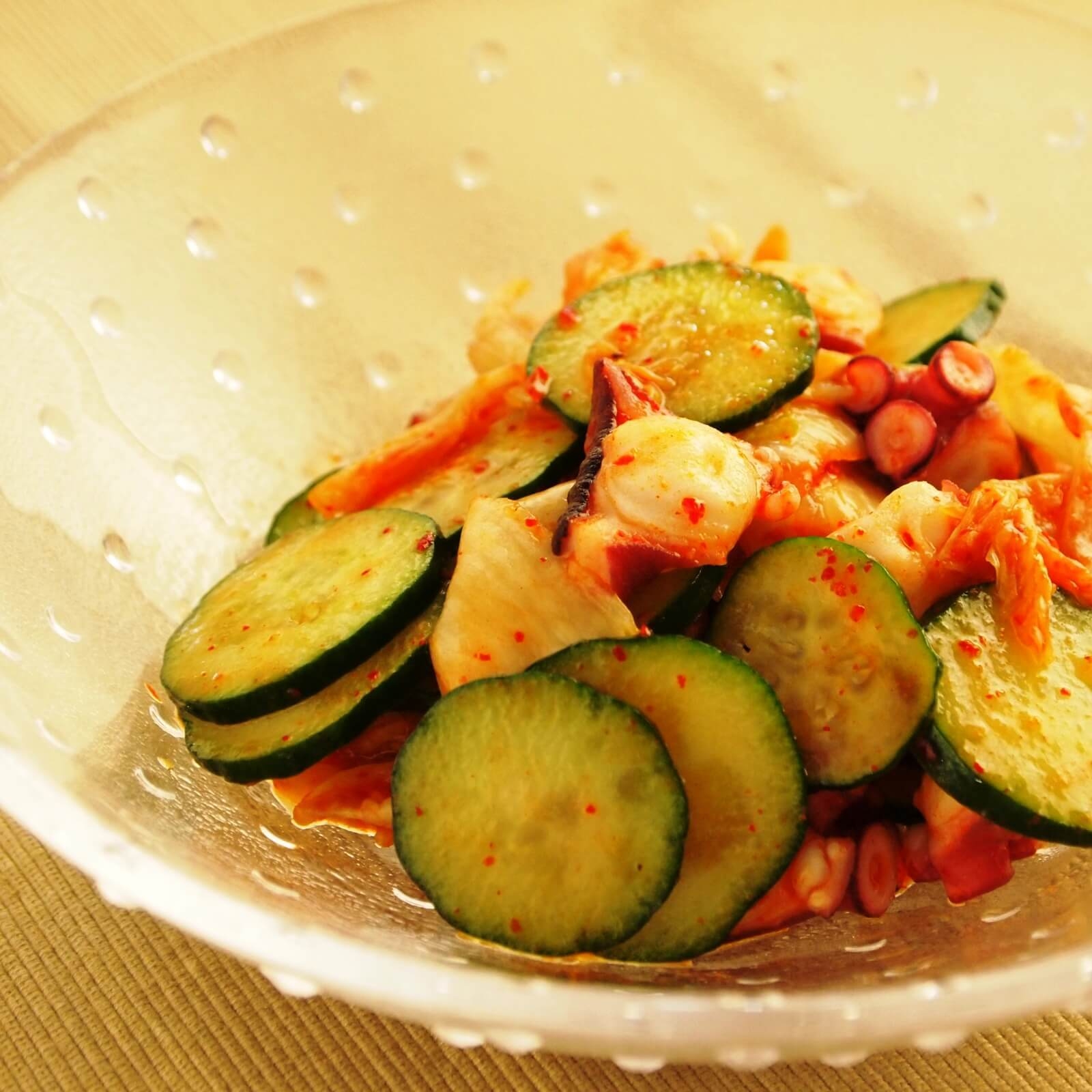 きゅうりのタコキムチ和え きゅうりのタコキムチ和え