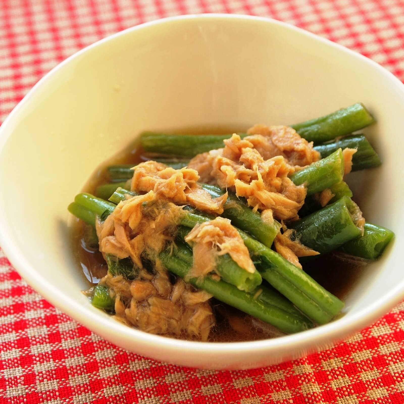 いんげんとツナの煮込み いんげんとツナの煮込み