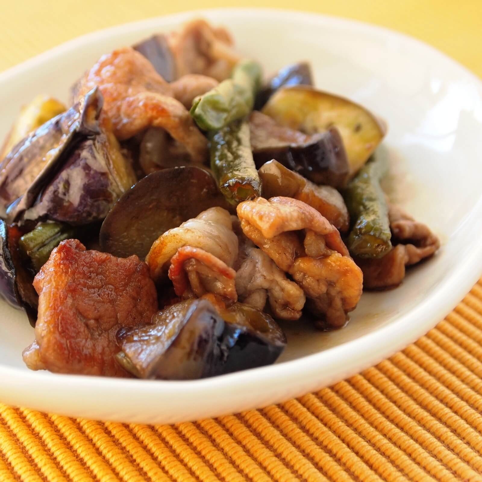 なすと豚肉の甘辛炒め煮 なすと豚肉の甘辛炒め煮