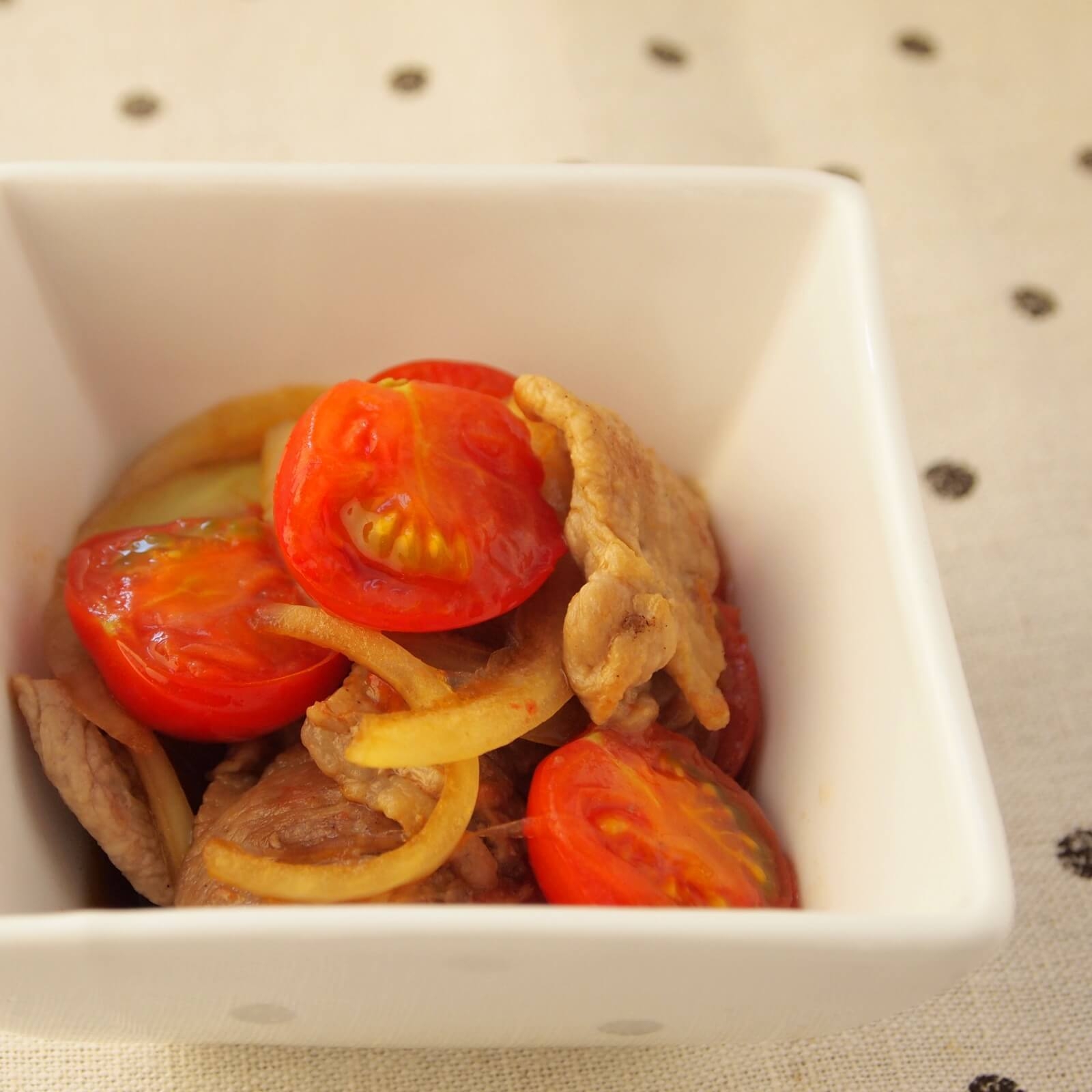 トマトと豚肉のホットマリネ トマトと豚肉のホットマリネ