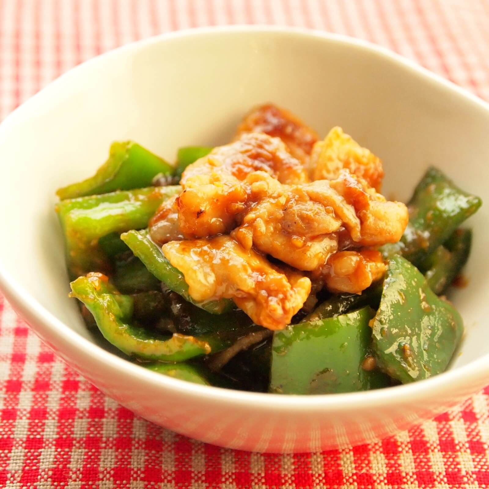 ピーマンと豚肉の辛みそ炒め ピーマンと豚肉の辛みそ炒め