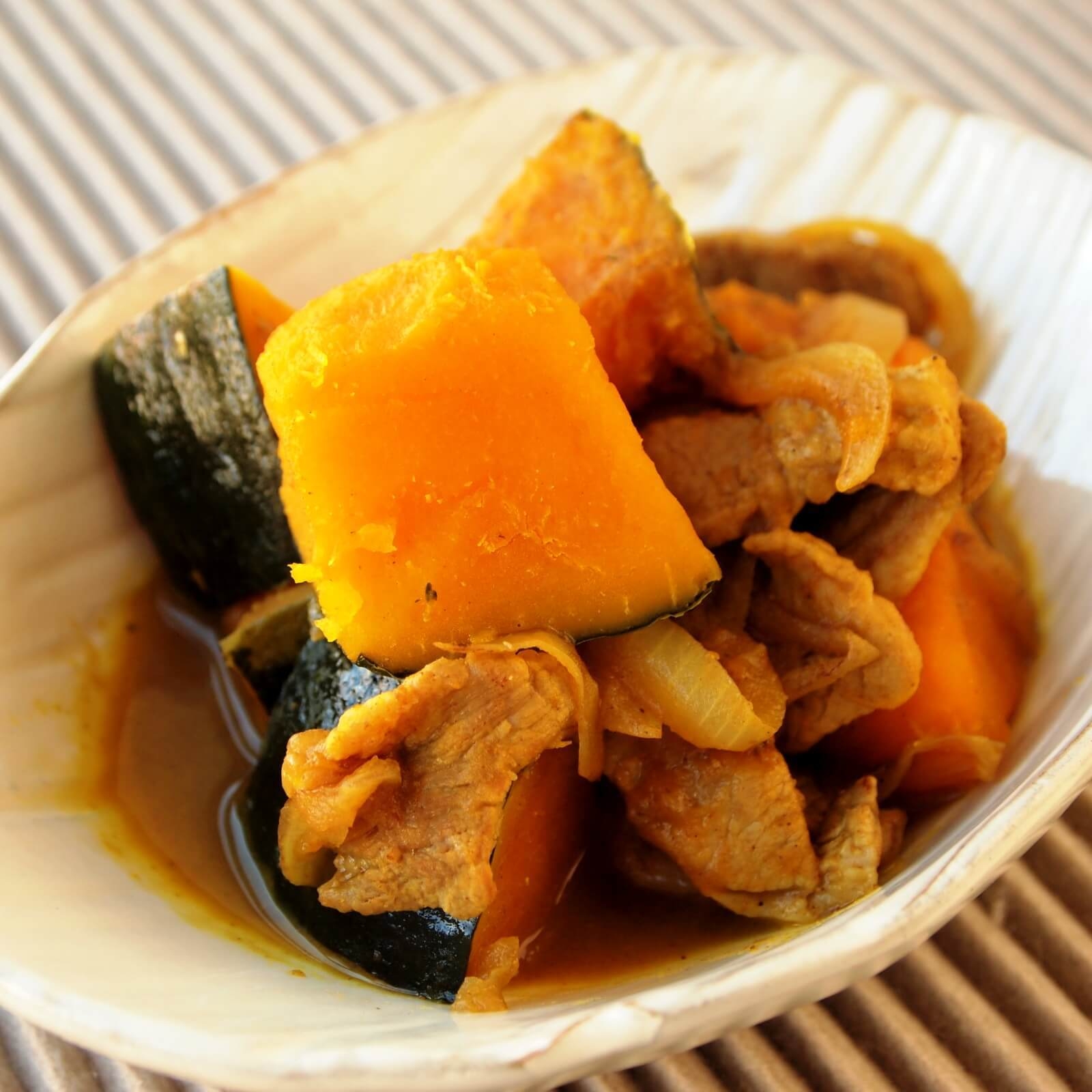 かぼちゃの豚カレー煮込み かぼちゃの豚カレー煮込み