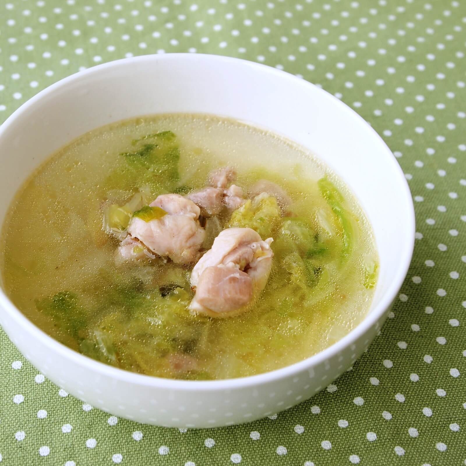 はくさいと鶏肉のしょうがスープ はくさいと鶏肉のしょうがスープ