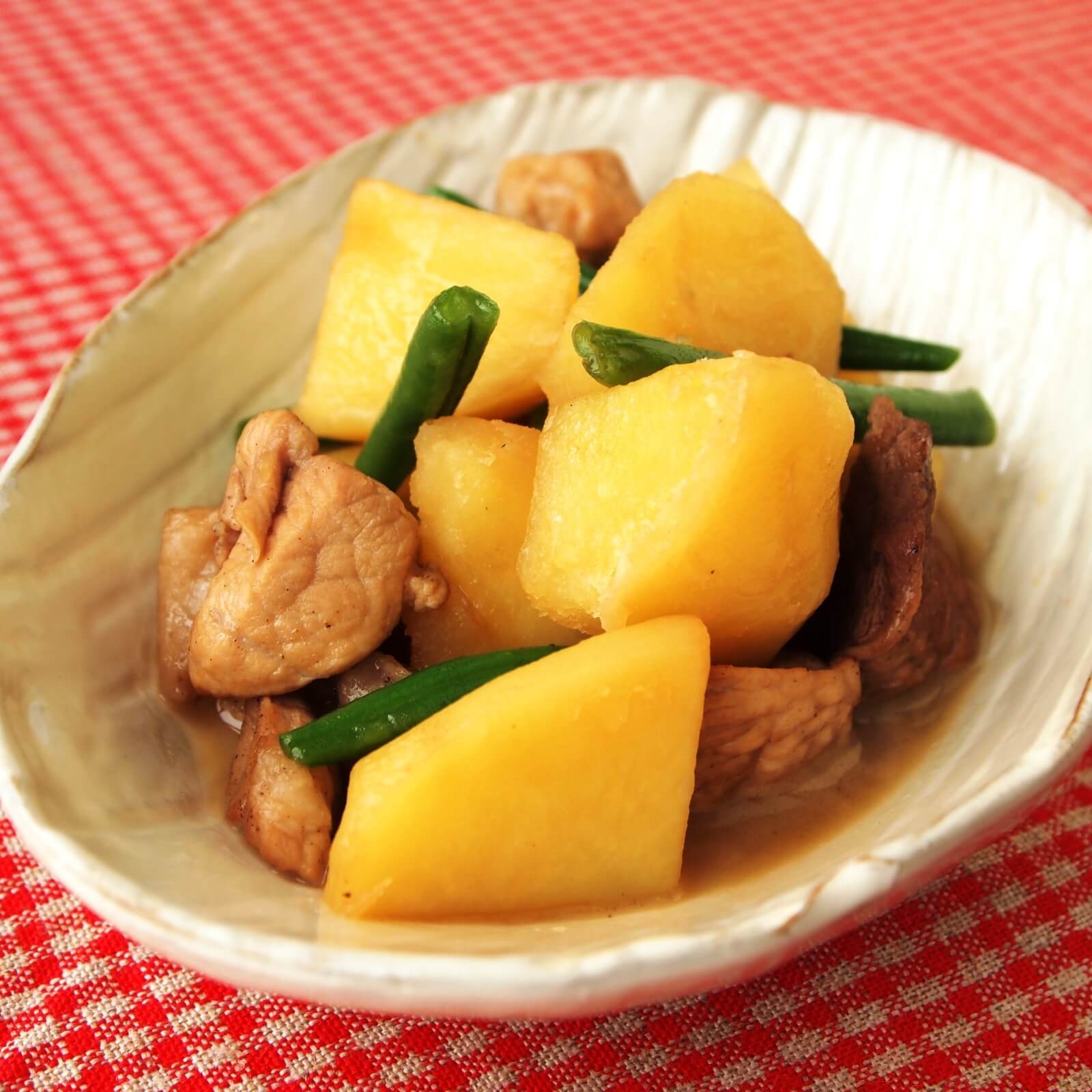 じゃがいもと豚肉の黒酢煮 じゃがいもと豚肉の黒酢煮